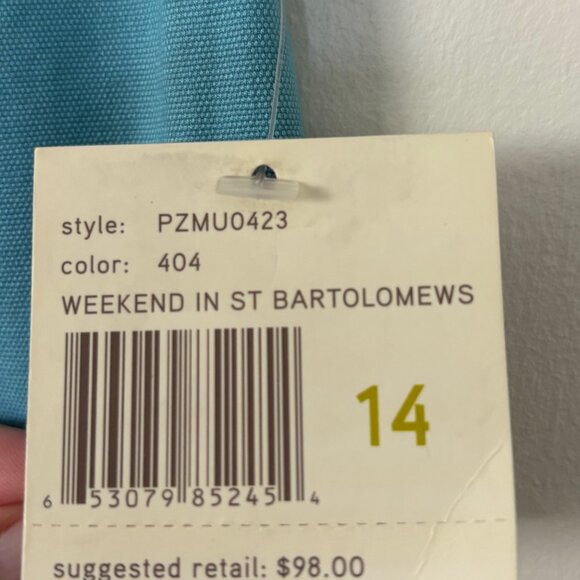 Liz Claiborne Pants Women Size 14 Turquoise NWT - Picture 2 of 11